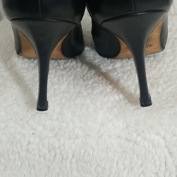 Manolos Blahnik leather knee high boots lace up - Picture 5 of 10